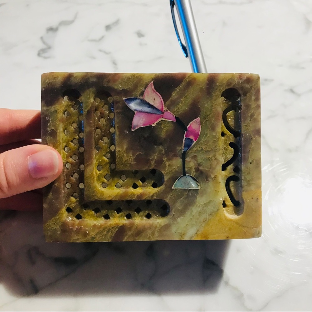 NEW Stone Pencil Holder